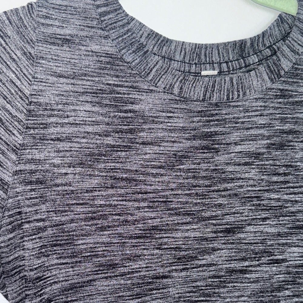 Lululemon &go Where-To Dress Long Sleeve Heathered Black Size 8 - Picture 10 of 14